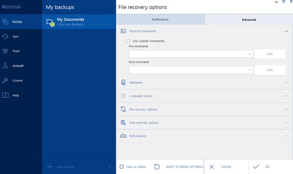 acronis true image backup and recovery