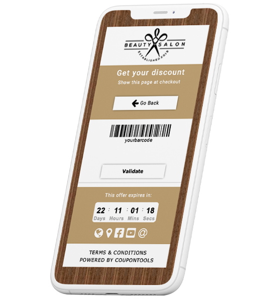 Barcodes format imports onto digital Coupon