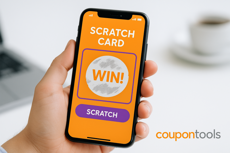 Scratch card maker for secure digital promotions